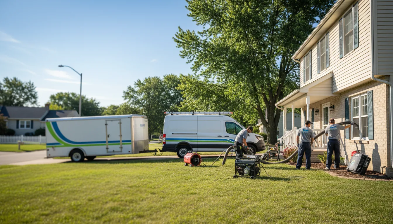 Flooded Basement Restoration And Cleanup With Repair in Jerry City, OH near me